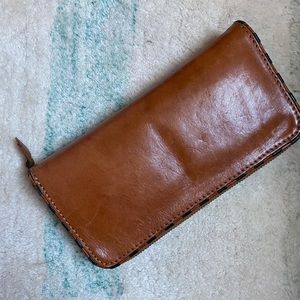 Madewell Brown Leather Continental Wallet